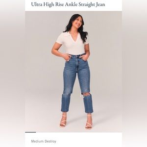 Curve Love Ultra High Rise Ankle Straight Jean